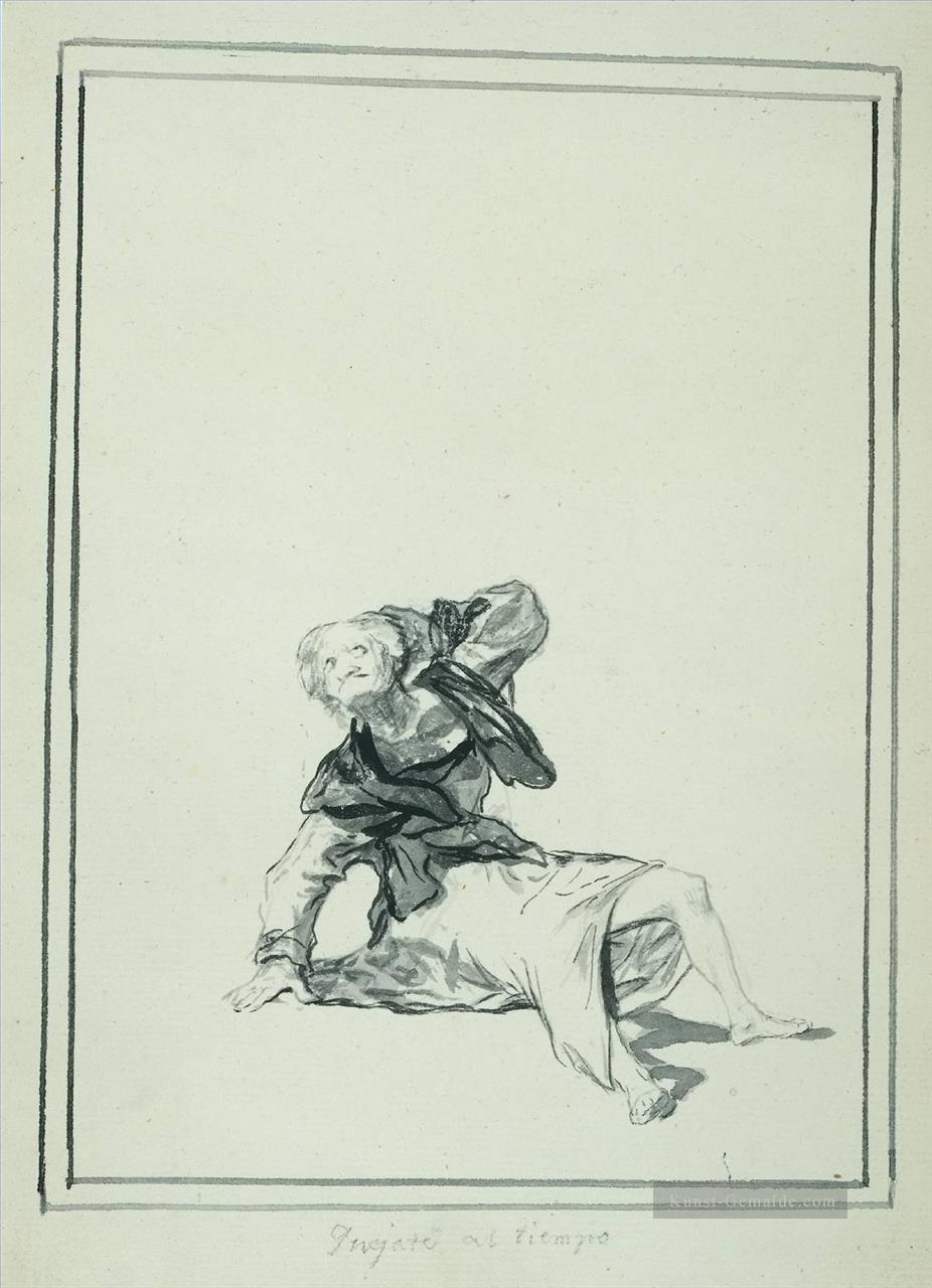Quejate al tiempo die Zeit Romantische moderne Francisco Goya Beschuldigen Ölgemälde